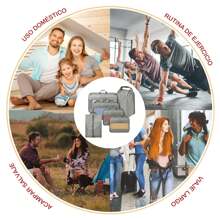 NEWHEY 压缩收纳袋旅行收纳袋 6 件套防水收纳袋适用于旅行必需品收纳袋带鞋袋、内衣袋、洗衣袋 - 查看 11