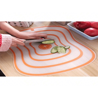 1pc Cutting Board, Chopping Board, Kitchen Plastic Cutting Board, Transparent Cutting Board, Non-Slip Vegetable Meat Cutting Board, Chopping Block, Kitchen Accessories, Fruit Tools