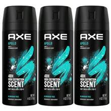 AXE Apollo Body Spray Deodorant For Long-Lasting Odor Protection, Sage & Cedarwood Deodorant For Men Formulated Without Aluminum 4 Ounce (Pack Of 3) - Nhiều màu - Xem 1