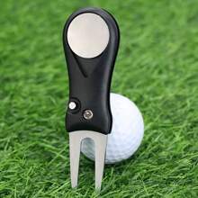 High Quality Golf Ball Marker Tools: Stainless Steel Ball Markers With Magnetic Holder - Durable Portable Golf Outdoor Accessories