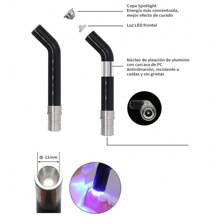 Máquina de curado por luz de resina dental,Lámpara de resina LED oral,con luz LED pantalla, enchufable/recargable, Fotopolimerización en pocos segundos, color negro, Apto para todas las edades - Negro - Ver 7