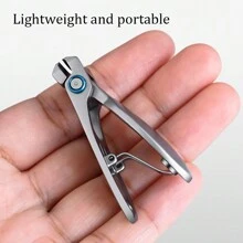 Obcinacz do paznokci ze stali nierdzewnej - konstrukcja odporna na zachlapanie, szerokie otwarcie do grubych paznokci, precyzyjne przycinanie, obcinacz do paznokci do manicure domowego z pilnikiem do paznokci, obcinacz do paznokci o dużych ustnikach, pojedynczy zestaw odporny na zachlapanie, odpowiedni do grubych i twardych paznokci u stóp i stóp dorosłych