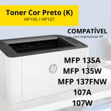 6 Unidades Toner Compatível HP105/107 Novo Lacrado MFP 135A - MFP 135W - MFP 137FNW – 107A - 107W