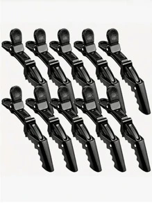 Kẹp tóc đa năng 12 chiếc có kẹp cá sấu và kẹp tạo kiểu tóc, thích hợp cho thợ làm tóc và nhà tạo mẫu tóc chuyên nghiệp, kẹp tóc chống trượt bằng nhựa cho nữ, kẹp tóc chuyên nghiệp cho tiệm làm tóc, kẹp tạo kiểu tóc có kẹp cá sấu, kẹp miệng dài, kẹp miệng hình cần cẩu, lựa chọn của nhà tạo mẫu tóc xoăn - Nhiều màu - Xem 1