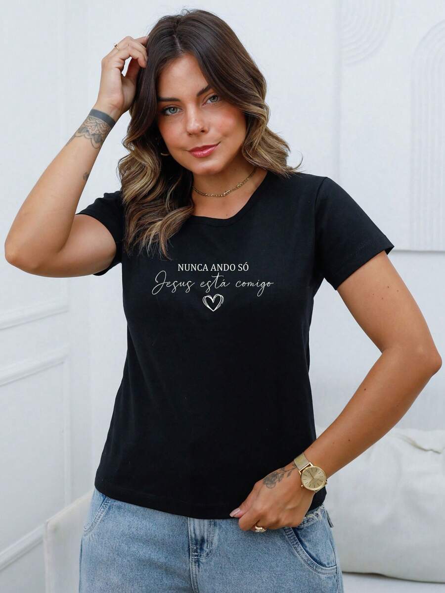 Women's Blouse I Never Walk Alone - A33 - 黑色 - 查看 1