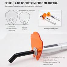 Máquina de curado por luz de resina dental,Lámpara de resina LED oral,con luz LED pantalla, enchufable/recargable, Fotopolimerización en pocos segundos, color negro, Apto para todas las edades - Negro - Ver 8