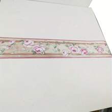 1 卷豪华牡丹自粘墙纸边框，厨房浴室墙壁装饰适用于客厅厨房家用天花板贴纸 - 粉色 - 查看 6