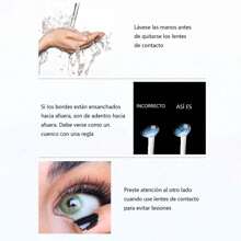 (El color de este enlace se envía al azar. )1/3/5/15cajas nuevos lentes de contacto estéticos anuales, oferta increíble de 2+1 gratis, súper atractiva y te dejará sorprendido. Lentes de contacto multicolor de gran diámetro de 14.5mm, con un contenido de agua del 42%, naturales, cómodos y estéticos. Incluye caja de solución. Ideal para reproducir personajes de cosplay, sesiones de fotos, fiestas y reuniones. Atención (este producto no tiene graduación, no apto para personas con visión defectuosa). - K35-GRIS SABRIN - Ver 6