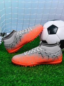 1 Pair Football/Soccer Cleats For Adults, Students, Youth, Unisex, Non-Slip & Durable, Suitable For Outdoor Playing, Training On Natural Grass, Soft Ground, Artificial Grass, Lace-Up, High-Performance, Lightweight, Olive Green