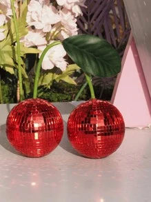 Quả cầu trang trí Disco Cherry cho tường và trang trí nhà cửa, có thể treo trên tường Quả cầu Disco Cherry, Đồ trang trí Disco trái cây màu hồng (ĐỎ) Quà tặng tốt nhất - màu đỏ - Xem 14