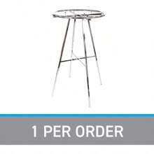 Chrome 36" Round Clothing Rack Height 48 - 72" H Leveler Glides Garment,Spring,Minimalist,Summer Tops
