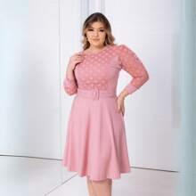 Women Dresses - 藕粉色 - 查看 3