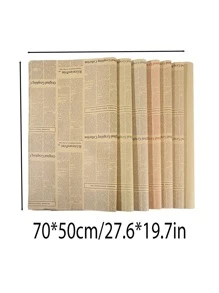 10 arkuszy papieru do pakowania w kwiaty w stylu vintage, papier do pakowania prezentów w bukiety, na Walentynki, prezenty na przyjęcia świąteczne