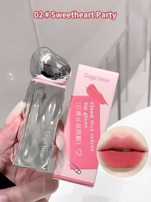Gege Bear 1 件装哑光唇彩，色彩鲜艳，持久亮泽，不干燥，防晕染，适合日常使用 - 草莓紅 - 查看 2