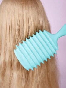 1 chiếc lược tạo kiểu định hình tóc xoăn, lược định hình tóc xoăn, lược chải tóc xoăn, dùng để chải và tạo kiểu tóc xoăn cho nam và nữ để giảm kéo, lược chải tóc lông mềm có răng, lược gỡ rối giúp giảm kéo tóc và tách tóc xoăn - Nhiều màu - Xem 3