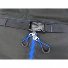 Padded Ski Bag And Boot Bag 2-Piece Set - Thick-Padded Ski And Boot Bag Combo - Black/Blue - View 9