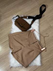 Bela Social Tailored Shorts Women's Shorts With Zipper And Elastic Launch 2024/2025 - 米色 - 查看 4