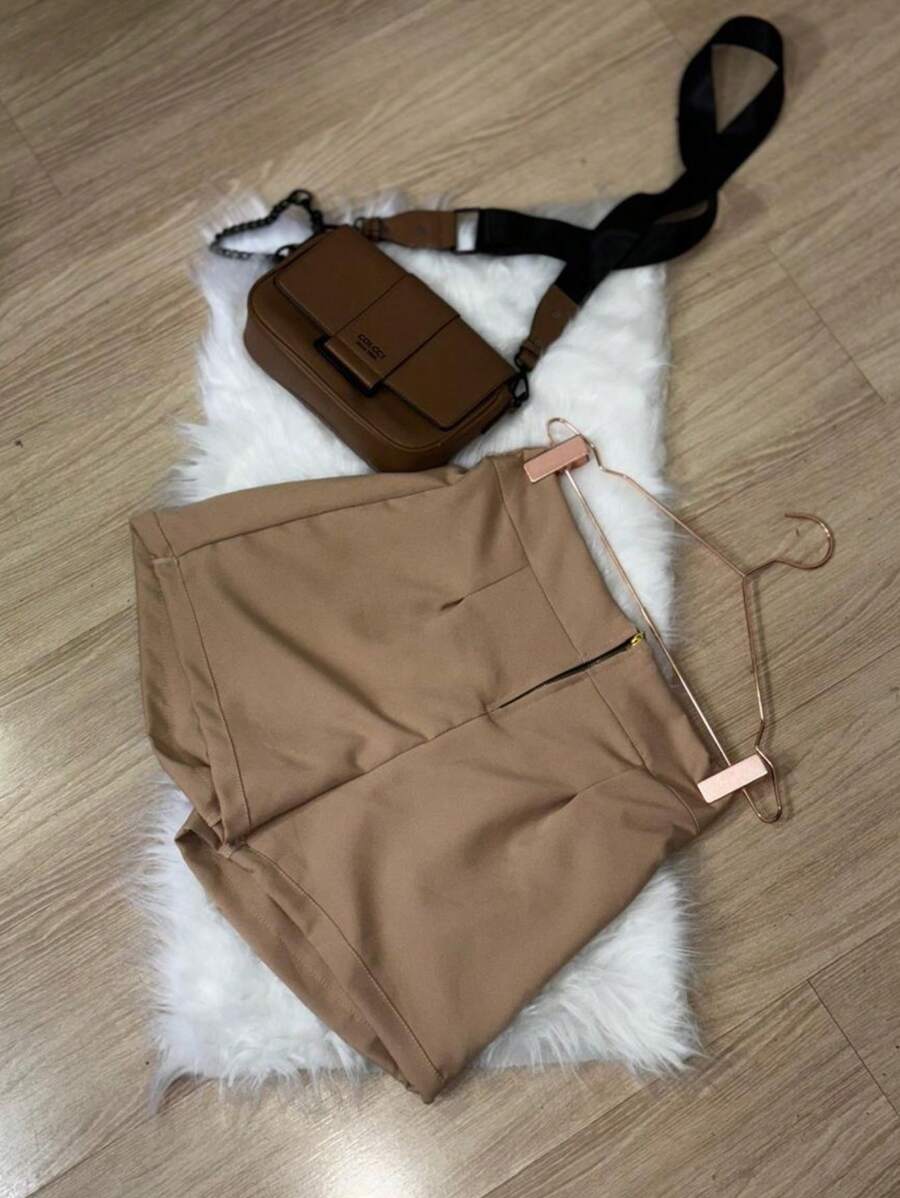 Bela Social Tailored Shorts Women's Shorts With Zipper And Elastic Launch 2024/2025 - 米色 - 查看 1