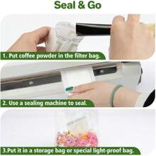 50pcs Portable Coffee Filter Paper Bags, Disposable Drip Hang Ear Coffee Bags, Single Cup Coffee Filter Bags, Suitable For Festival Prayer, Celebration, Travel, Camping, Home & Office Back To School