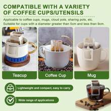 50pcs Portable Coffee Filter Paper Bags, Disposable Drip Hang Ear Coffee Bags, Single Cup Coffee Filter Bags, Suitable For Festival Prayer, Celebration, Travel, Camping, Home & Office Back To School