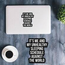 1pc Matte Asymmetrical Reusable Sticker, Self-Adhesive Decal For Laptop, Water Bottle, Wood, Plastic, Glass, Metal, Ceramic