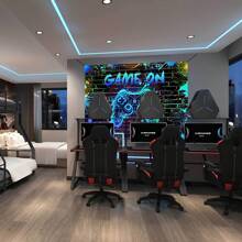 1 tấm Banner phông nền tiệc chơi game điện tử - Đồ trang trí tường bằng polyester phát sáng neon dành cho game thủ, thích hợp cho sinh nhật nâng cấp, đêm chơi game, trò chơi điện tử - Trang trí phòng đa năng và sân vườn, phông nền chụp ảnh theo chủ đề trò chơi không cần điện - Áp dụng cho các dịp chung và nhiều lễ hội khác nhau - Nhiều màu - Xem 7