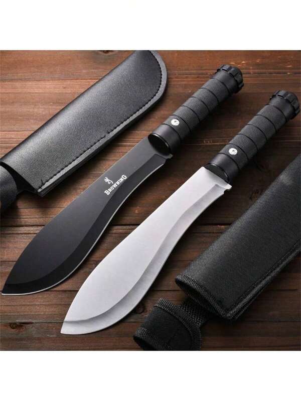 Coltello dritto in acciaio inossidabile, coltello dritto per campeggio nella giungla, autodifesa, caccia, manico comodo