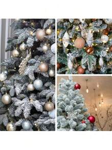 20 sztuk/10 sztuk-sztuczne świąteczne igły sosnowe akcesoria trójzębne igły sosnowe choinka DIY dekoracja do domu i ogrodu, płatek śniegu trójzębne igły sosnowe, dekoracja świąteczna, zawieszka do dekoracji choinki, dekoracja domu, śnieg mrożone sztuczne gałęzie sosny igły cedru boże narodzenie pseudo zielone sosny spray picks do majsterkowania wieniec wieniec dekoracja świąteczna domowa dekoracja świąteczna