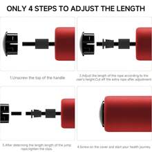 1pc Bearing Jump Rope With Foam Handles, Smooth Bearing, Non-Tangle, Adjustable Rope Length, Suitable For Fitness Training, Agility Training - Multicolor - View 8