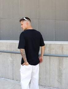 Men T-Shirts - 棕色,灰色和黑色 - 查看 3
