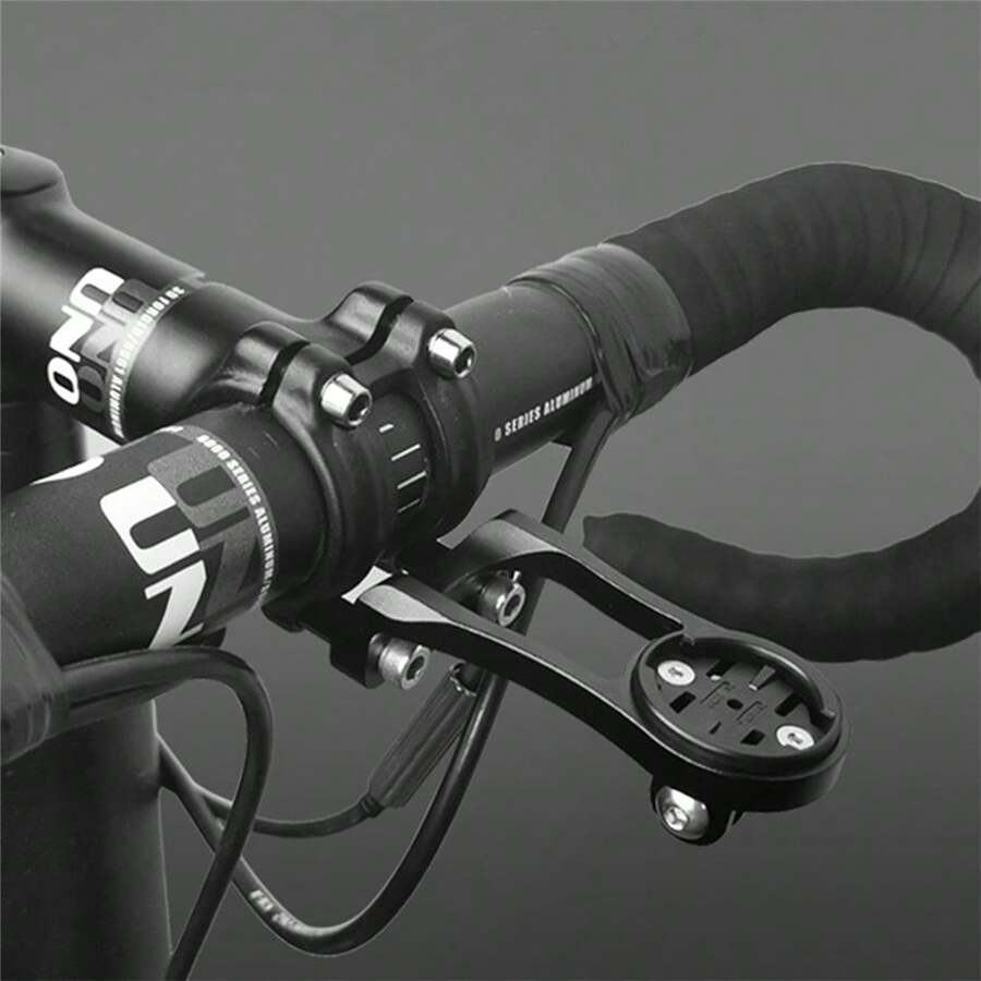 BKPTX 3 In 1 Bicycle Computer Holder Bicycle Speedometer Stand Aluminium Alloy MTB Bike Handlebar Mount Equipment Cycling Bracket For GARMIN Edge GPS Gopro - Black - View 1