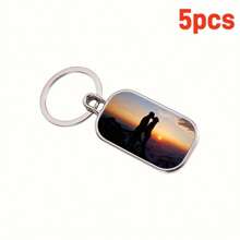Personalisierter beidseitiger Foto-Schlüsselanhänger aus Metall, Geschenk für Schwester, Familie, Haustiere, Weihnachten, Abschluss
