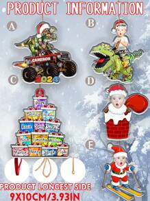 Đồ trang trí Giáng sinh hình khủng long cưỡi ngựa bằng Acrylic tùy chỉnh được cá nhân hóa bằng ảnh của bạn Đồ trang trí ngày lễ độc đáo có hình ảnh trẻ em cưỡi khủng long lễ hội được trang trí bằng đèn Giáng sinh Thêm tên và ảnh của riêng bạn để có một món quà vui nhộn và đáng nhớ - Nhiều màu - Xem 2