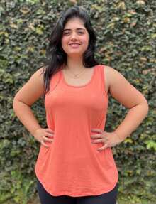 Women's Plus Size Wide Strap Tank Top Kit With 4 Pcs. In Viscolycra Sizes G1 To G5 Lightweight Fabric, Great Fit, Assorted Colors. - 彩色 - 查看 3