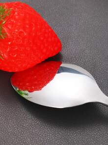 4 件便携式不锈钢餐具套装，包括筷子、叉子、勺子、刀和 1 件防尘收纳盒，适合户外露营、野餐、烧烤和学校用餐 - 銀色 - 查看 8