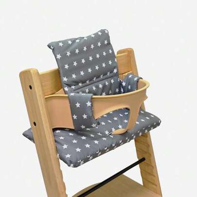 1 件防水加厚餐椅坐垫，可擦拭清洁，适用于 Stokke Tripp Trapp 高脚椅，卡通印花，适用于 Tripp Trapp 坐垫套装，让宝宝坐起来更舒适
