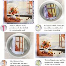 1 Set Animal Series Printed Cross Stitch Kit, DIY Stamped Cross Stitch 11CT Mesh 3-Strands Thread Embroidery Kit, Suitable For Beginners, Home Decor Cushion Pillow Cover