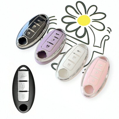 Obudowa kluczyka samochodowego TPU pasująca do Nissan Altima X-TRAIL Bluebird SYLPHY MURANO GTR QX80 QX50 Obudowa kluczyka Nissan - trwała miękka ochrona TPU, idealny prezent