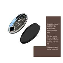 TPU Car Remote Key Shell Cover Fit For Nissan Altima X-TRAIL Bluebird SYLPHY MURANO GTR QX80 QX50 Nissan Key Fob Cover - Durable Soft TPU Protection, Ideal Gift