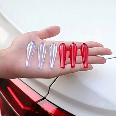 6pcs Car Aerodynamic Spoiler Strips, Automotive Body Protector Trim, Noise Reduction Decoration Accessories