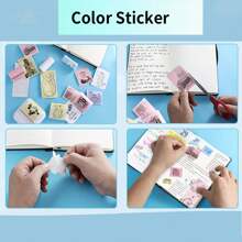 New Portable Compact Bluetooth Thermal Pocket Printer 3 Rolls Thermal Paper, 3 Rolls Sticker Paper, 3 Rolls Color Paper, 3 Rolls Color Sticker Paper, 3 Rolls Label Paper, Printing Images, Photos, Labels, Text, Todo Lists Back To School - X6 Mini Printer - View 8