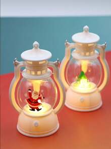 Giáng sinh Led Nến Đèn lồng giấy , Người già , Cây thông noel Đồ trang trí , Bối cảnh , Creative Đồ trang trí , Qủa tặng Đèn - trắng - Xem 1