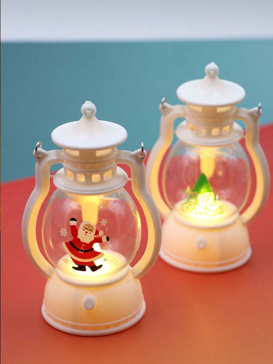 Giáng sinh Led Nến Đèn lồng giấy , Người già , Cây thông noel Đồ trang trí , Bối cảnh , Creative Đồ trang trí , Qủa tặng Đèn - trắng - Xem 1