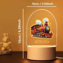 1pc Custom Cartoon Cape Boy 3D Led Night Light, Custom Super Hero, Custom Car, Custom Giant Wheel 3D Led Night Lamp, Color Changing Bedroom Manga Anime Figure Night Lights Gift,Christmas Gift Supplies