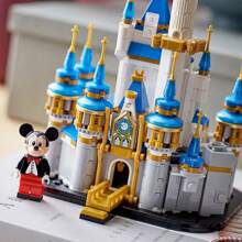 LEGO Modellino castello Disney 40478, puzzle di mattoncini da costruire, giocattolo da regalo, regalo di compleanno