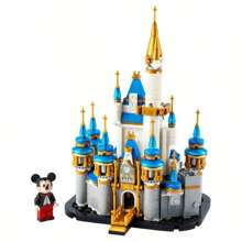 LEGO Modellino castello Disney 40478, puzzle di mattoncini da costruire, giocattolo da regalo, regalo di compleanno