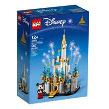LEGO Modellino castello Disney 40478, puzzle di mattoncini da costruire, giocattolo da regalo, regalo di compleanno
