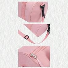 Borsa da danza personalizzata alla moda per donna, borsa a tracolla per ballo classico, latino, danza di strada, borsa a tracolla da viaggio per yoga (rosa)
