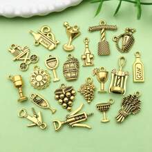 10/13/20/50/100 stuks willekeurige gemengde antieke zilveren emaille legering rode wijn wijnglas kurkentrekker charme DIY hanger voor armband ketting oorbellen sieraden maken accessoires sieraden benodigdheden