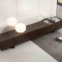 ECACAD TV Console TV Stand With 4 Drawers, Media Storage Console Table Entertainment Center For Living Room - màu nâu - Xem 7
